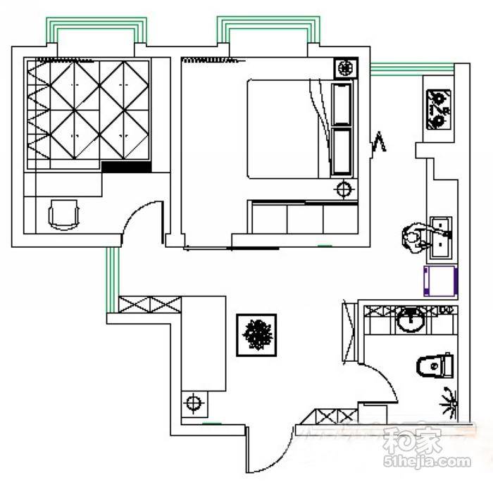 8万打造清新简约宜家风格婚房图片