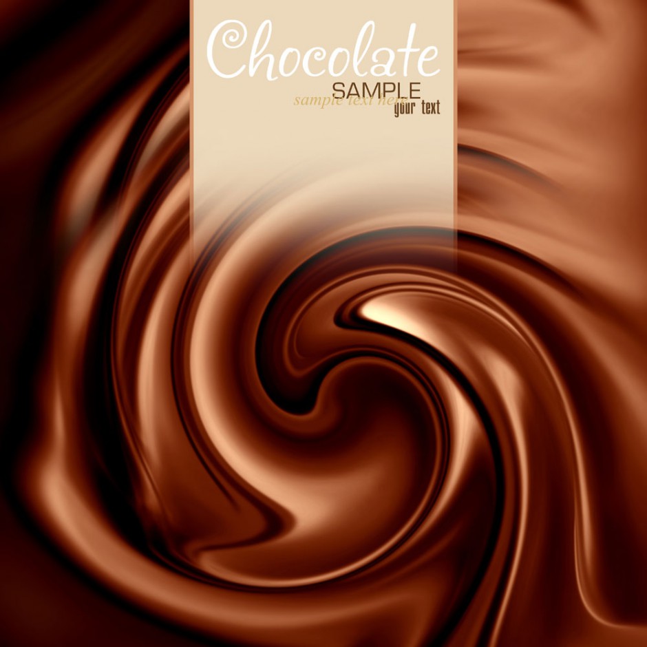 巧克力奶油质感背景图片