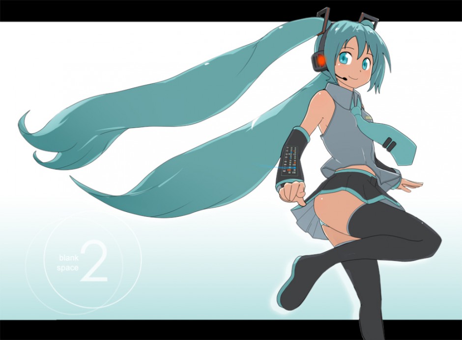 动漫甜美女生图片初音未来