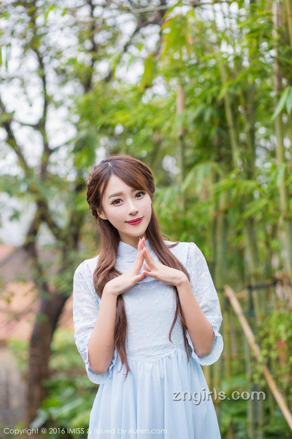 爱蜜社古典美人唯美户外写真图片