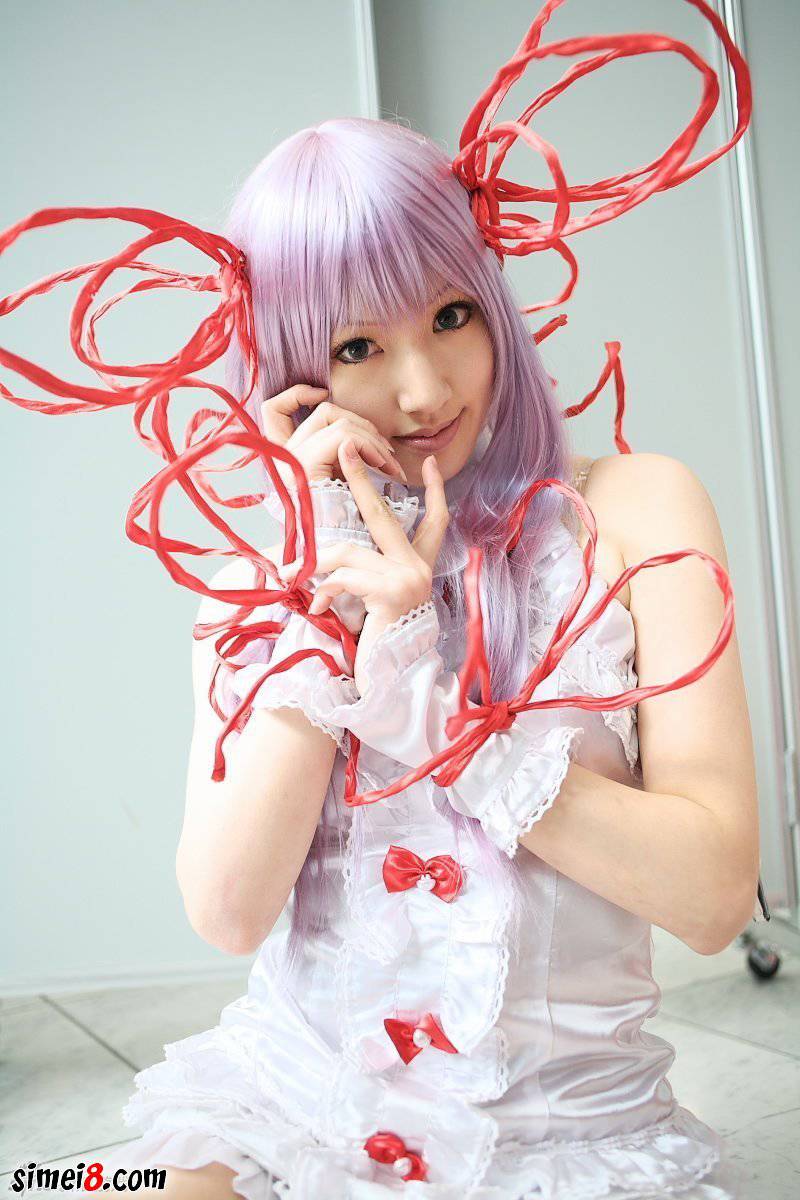 cosplay图片紫色头发的萌妹子一枚
