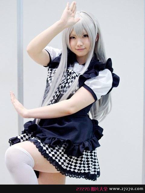 性感黑丝PK学生服cos 无下限日本美少女写真