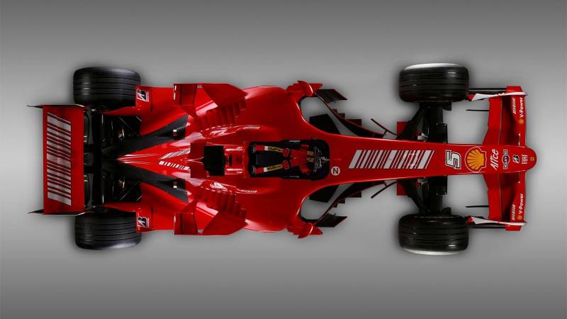 F1红色赛车个性高清壁纸