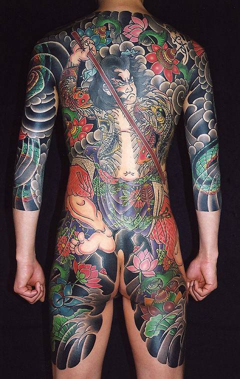 满背的日本武士纹身图片大全