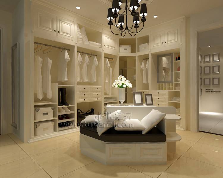 时尚精致的衣帽间装修效果图