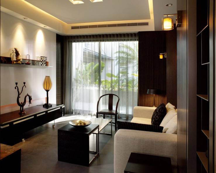 宁静复古的中式别墅装修效果图