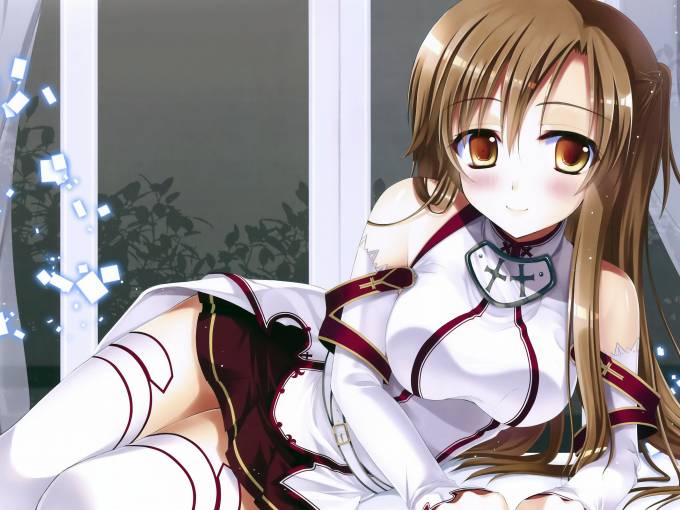 动漫图片 可爱刀剑神域亚丝娜