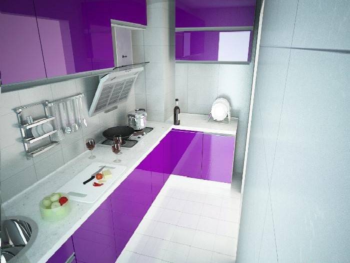 130平米三居室紫色复古家居设计效果图