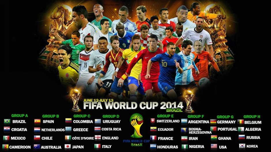 2014世界杯足球各国明星高清壁纸