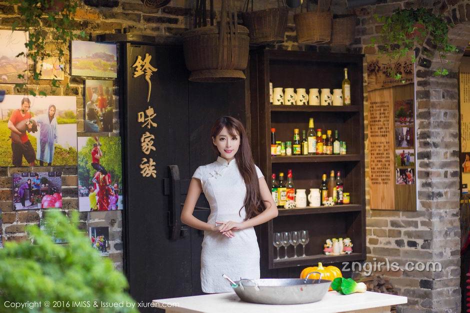 爱蜜社古典美人唯美户外写真图片