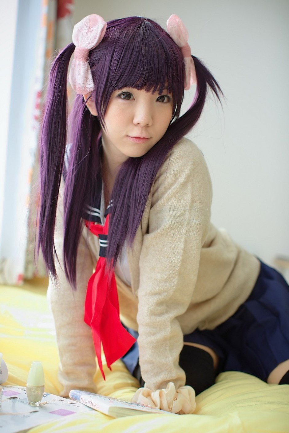 香坂弓清秀双马尾辫Cosplay唯美拍摄