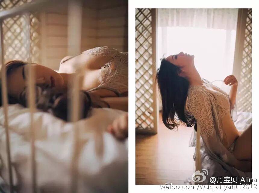 冷艳美人模特丹宝贝Alina微博曝私房照