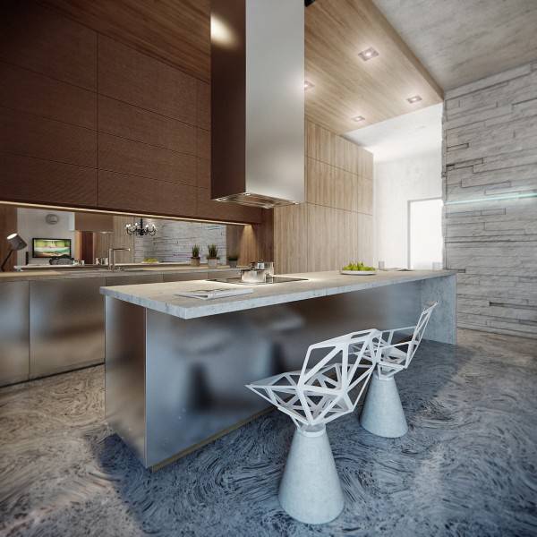 摩登时尚简约公寓装修效果图