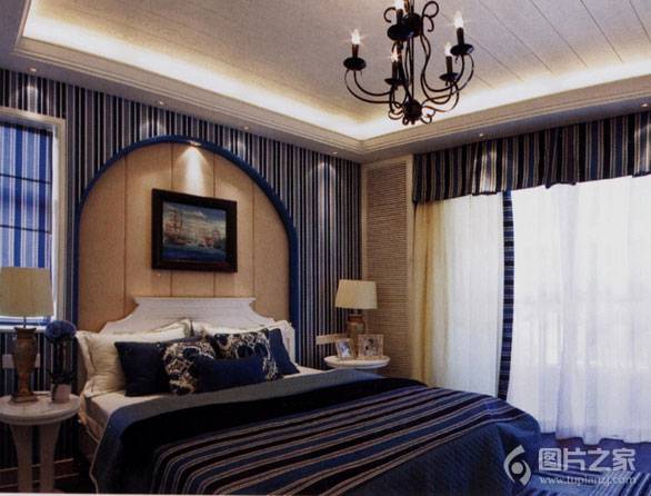 自然清新的地中海风格卧室装修图片