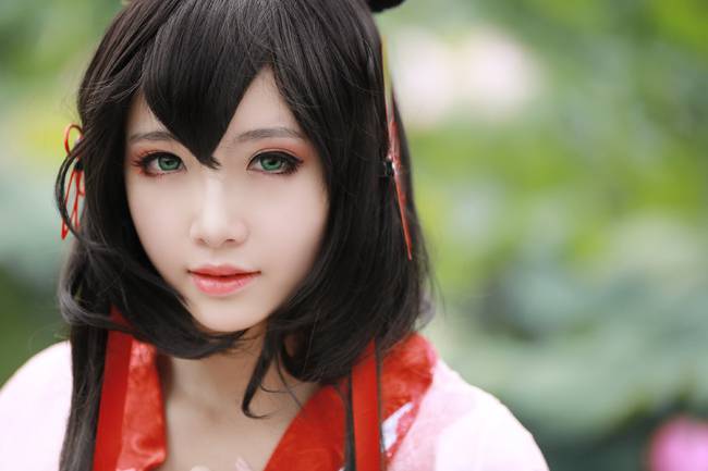 甜美氧气美女Cos洛天依美图