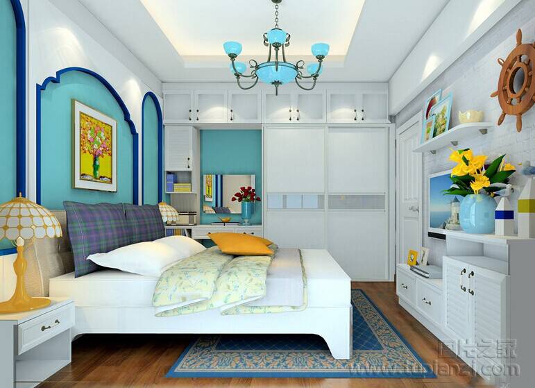 浪漫梦幻的韩式风格卧室装修效果图欣赏