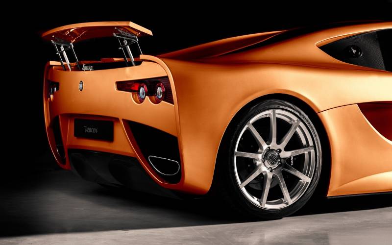 Vencer Sarthe个性橙黄色超级跑车