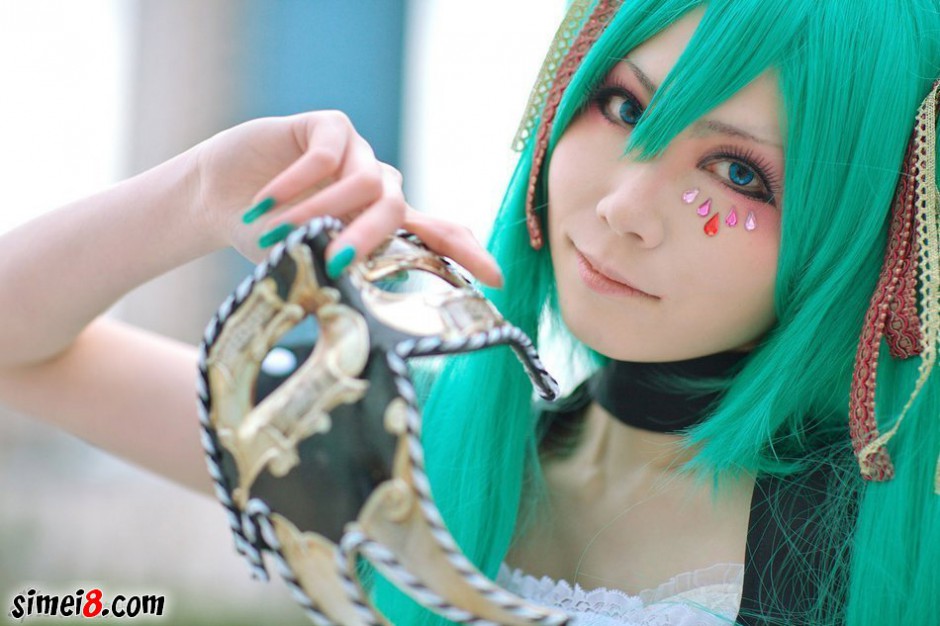 萌妹子cosplay初音未来图片