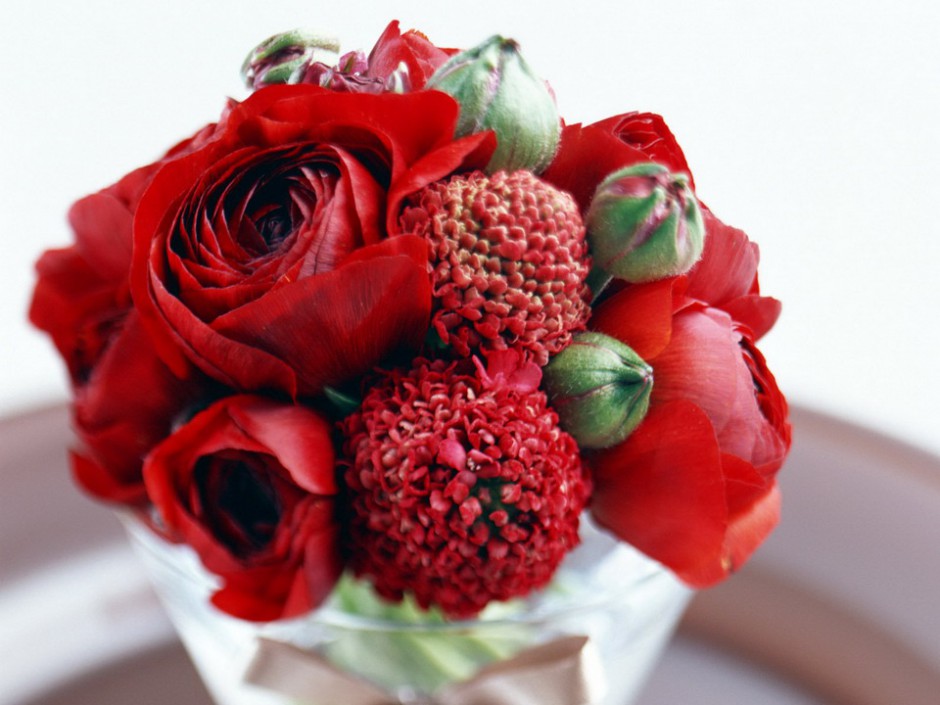 唯美鲜花与礼物高清壁纸