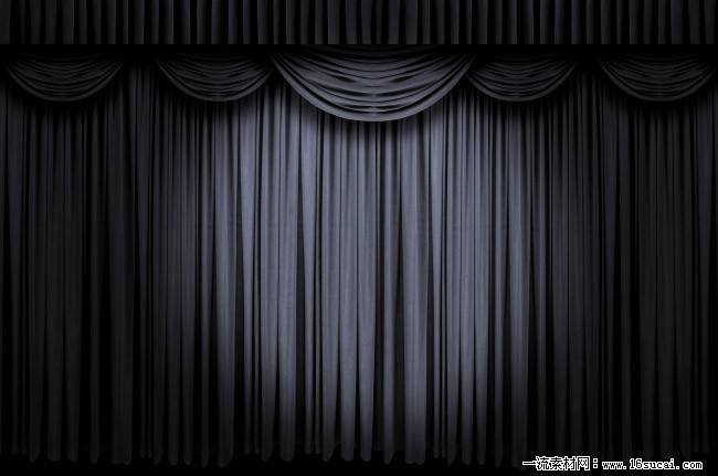 黑色幕帘舞台背景图片