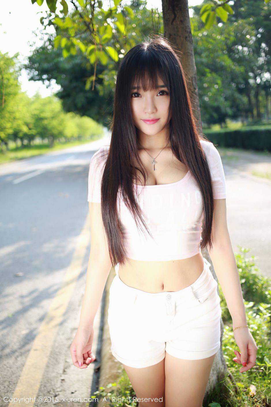 秀人网清纯少女夏瑶baby唯美户外写真