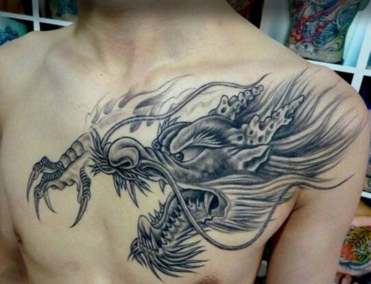 霸气龙头纹身图片大全