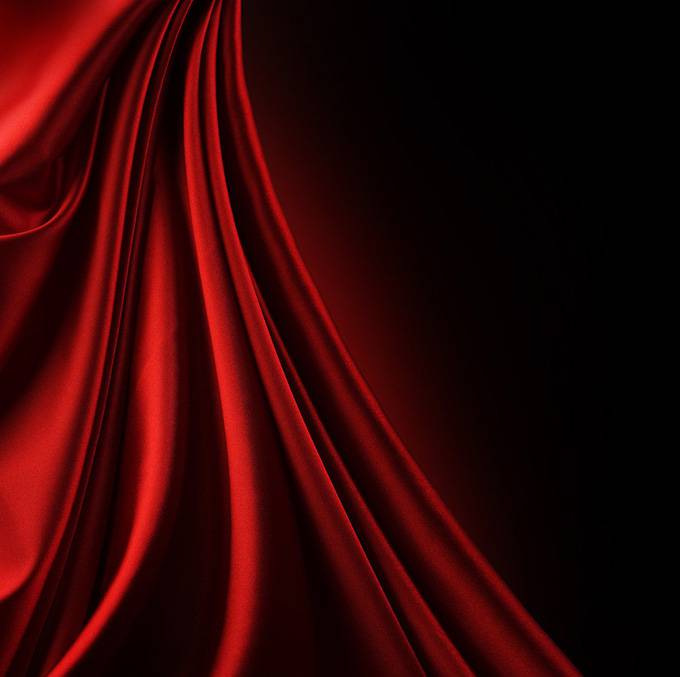 中式婚礼大屏幕红色丝绸背景图