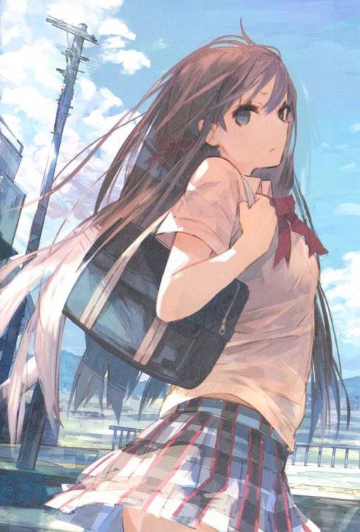 韩国清纯长发卡通女生图片大全