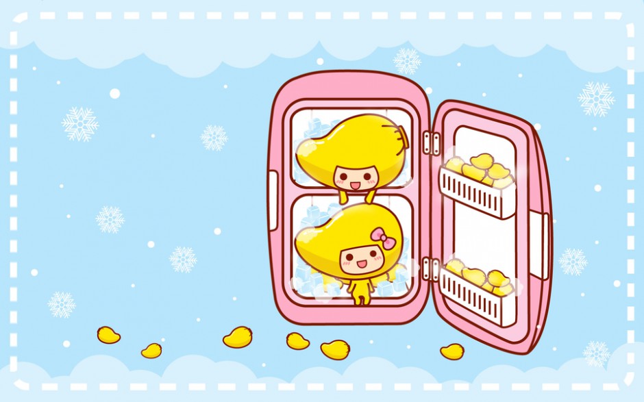 可爱的芒果仔高清电脑壁纸