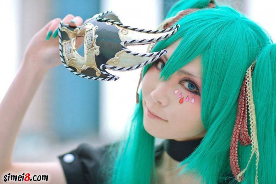 萌妹子cosplay初音未来图片