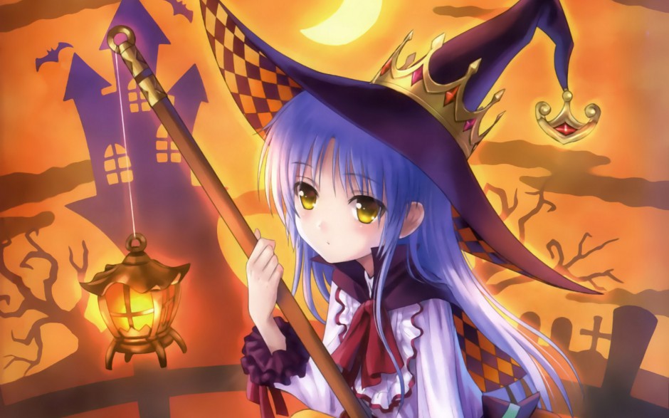 恐怖万圣节性感动漫美女图