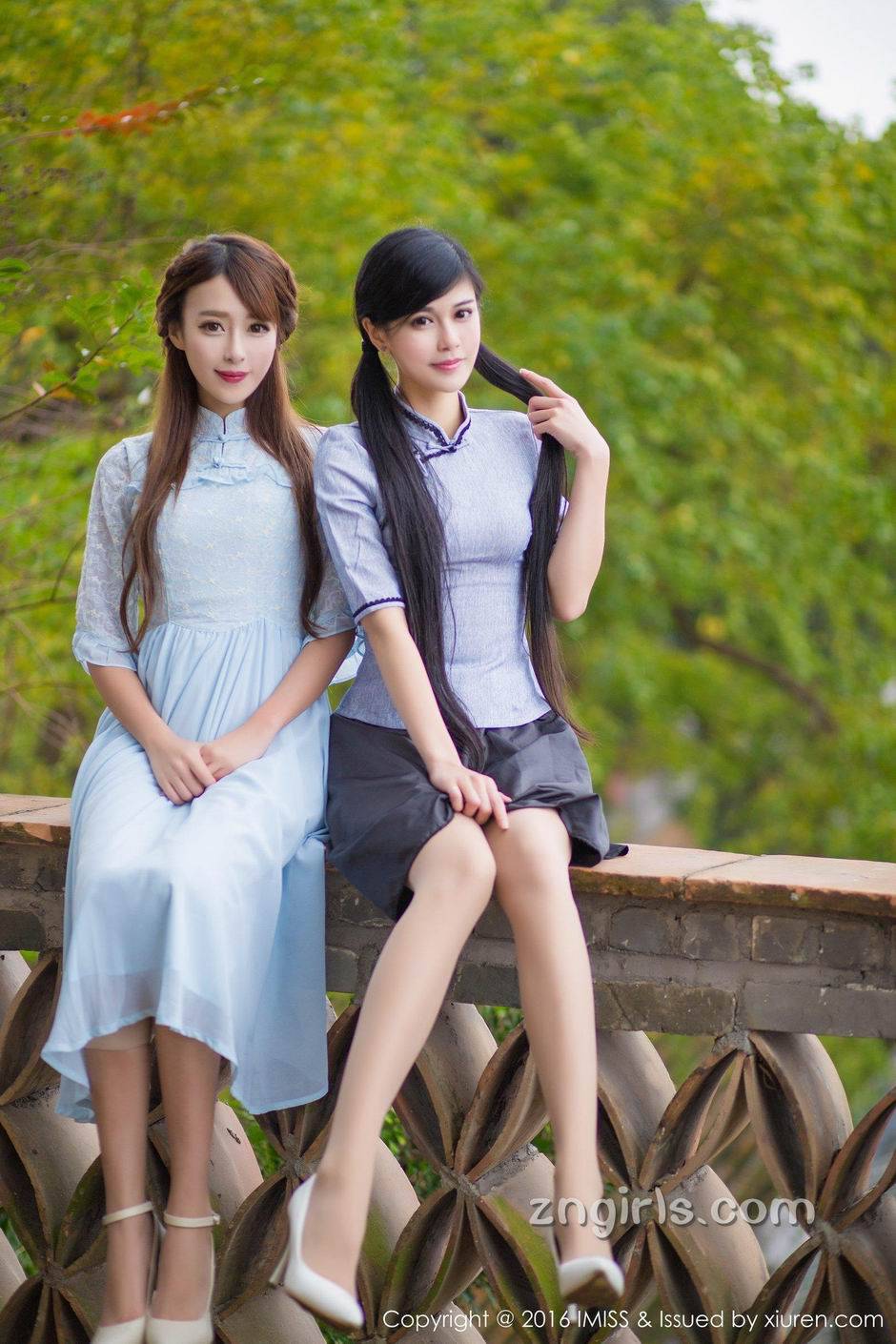 爱蜜社古典美人唯美户外写真图片