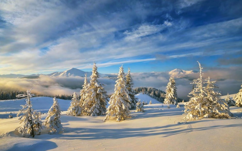 高清雪景唯美壁纸图片