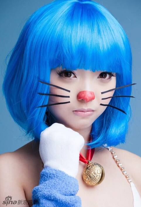 性感比基尼萌妹变身猫咪cos图