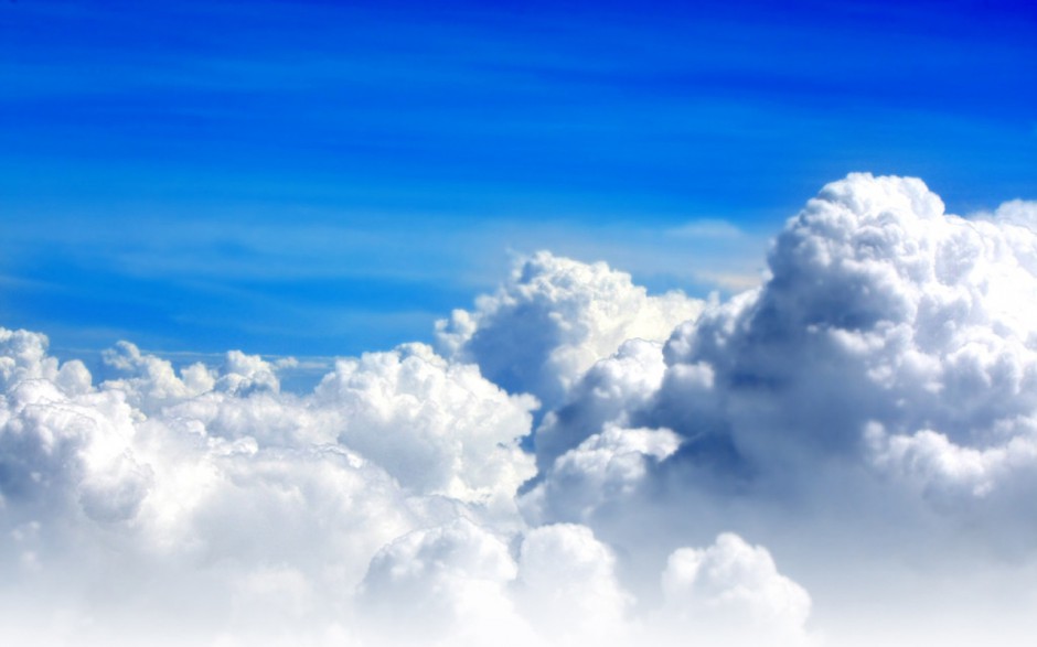 高清碧海唯美蓝天白云桌面壁纸