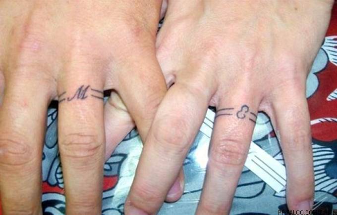 简单情侣手指简约纹身图案大全