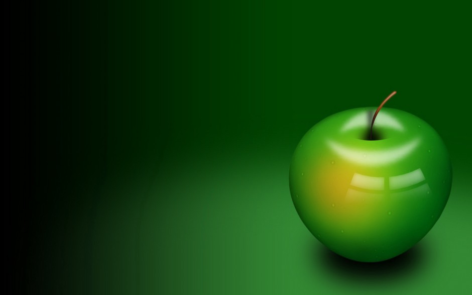 甘脆诱人可口青苹果高清大图