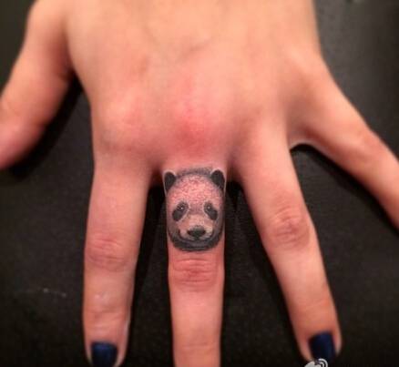 可爱手指动物头像纹身图案大全