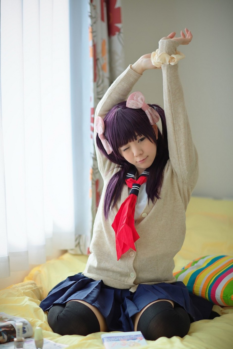 香坂弓清秀双马尾辫Cosplay唯美拍摄