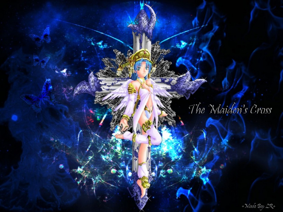 动漫图片邪恶女生可爱紫色服饰