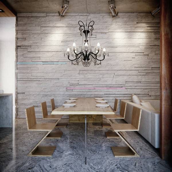 摩登时尚简约公寓装修效果图