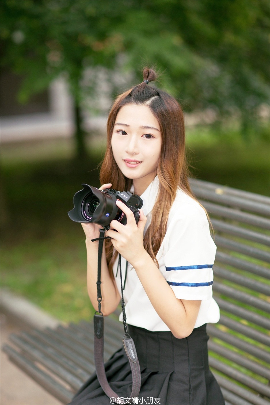 清纯学生妹胡文靖微博高清照片