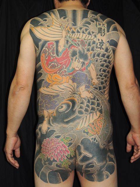 满背的日本武士纹身图片大全