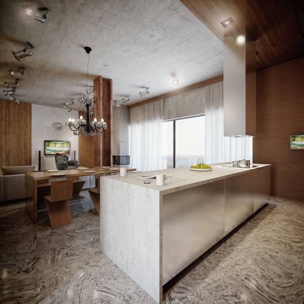 摩登时尚简约公寓装修效果图