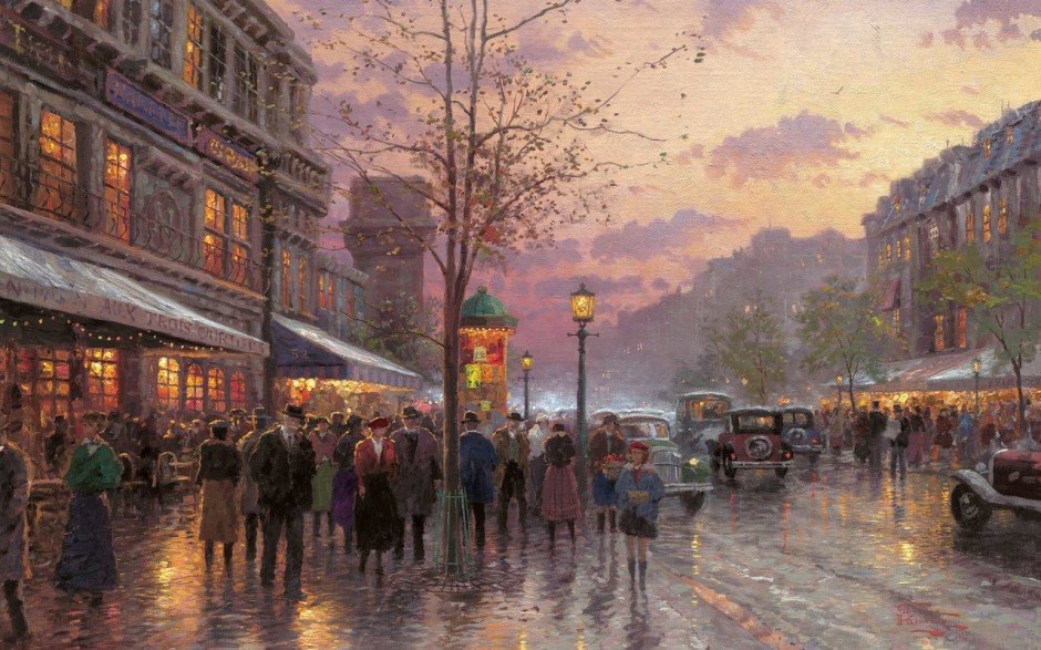 古典风景油画高清电脑壁纸