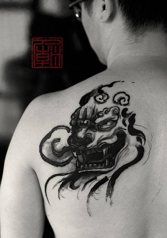 复古中国风个性图腾精美纹身