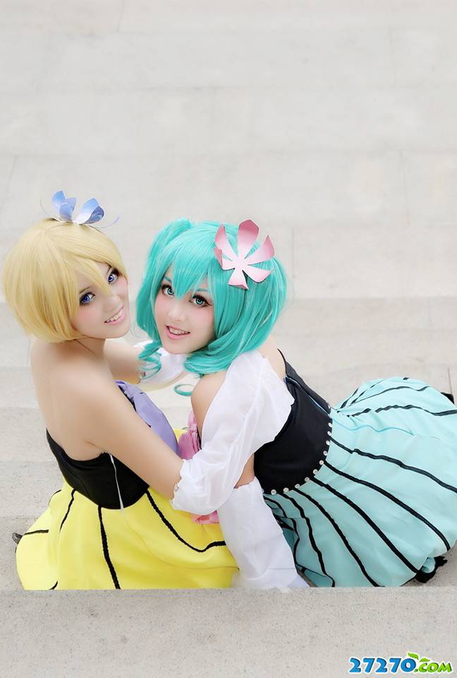 糖果miku And rin 超萌可爱cosplay图片