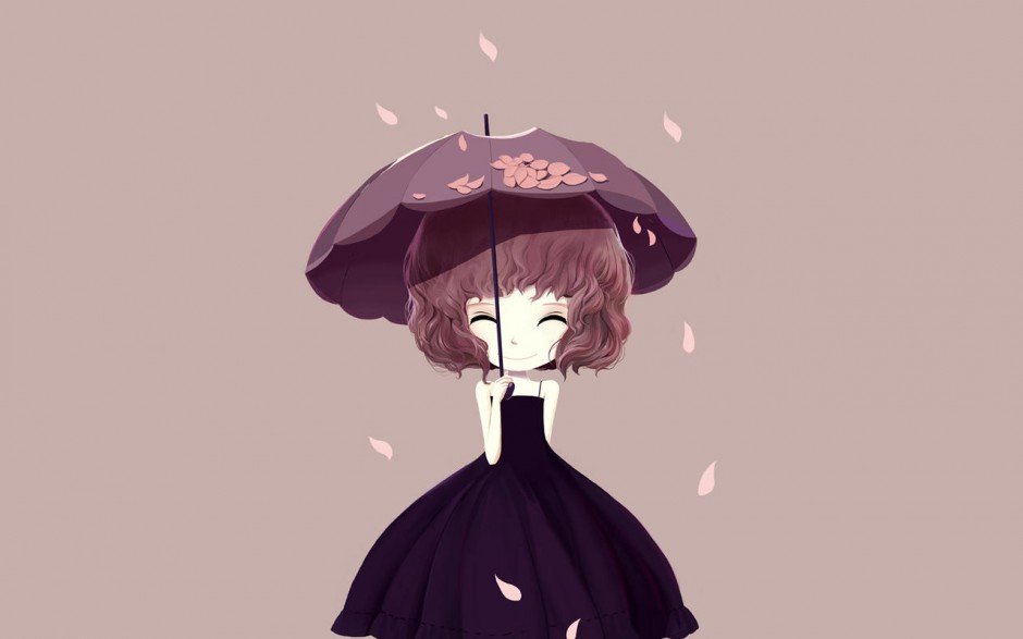 简约花花公主养眼桌面壁纸