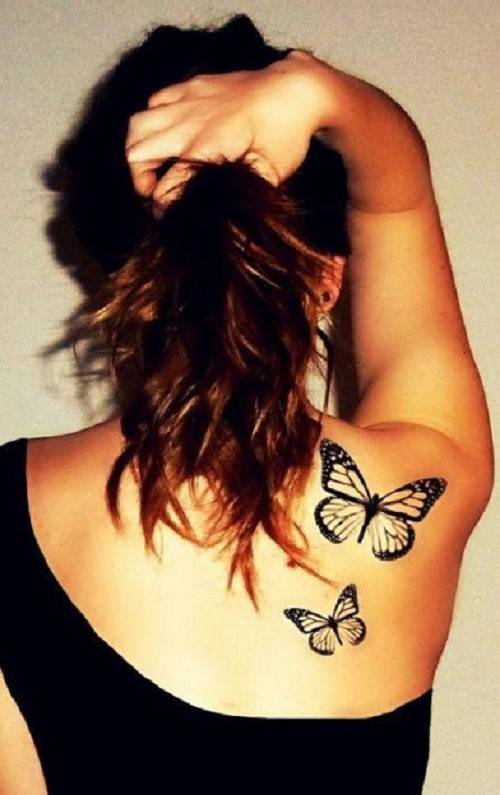 好看的蝴蝶纹身图片大全 别样性感迷人