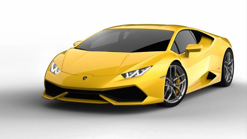 兰博基尼黑色酷炫Huracan LP610-4新款壁纸